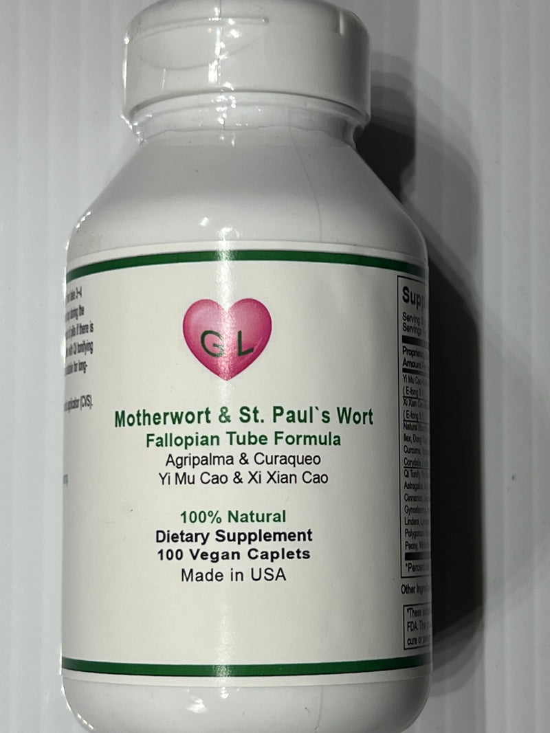 Generic Motherwort Herb & St. Paul`s Wort, Xi Xian Cao & Yi Mu Cao Fallopian Tube Formula 100 Caplets - BeesActive Australia