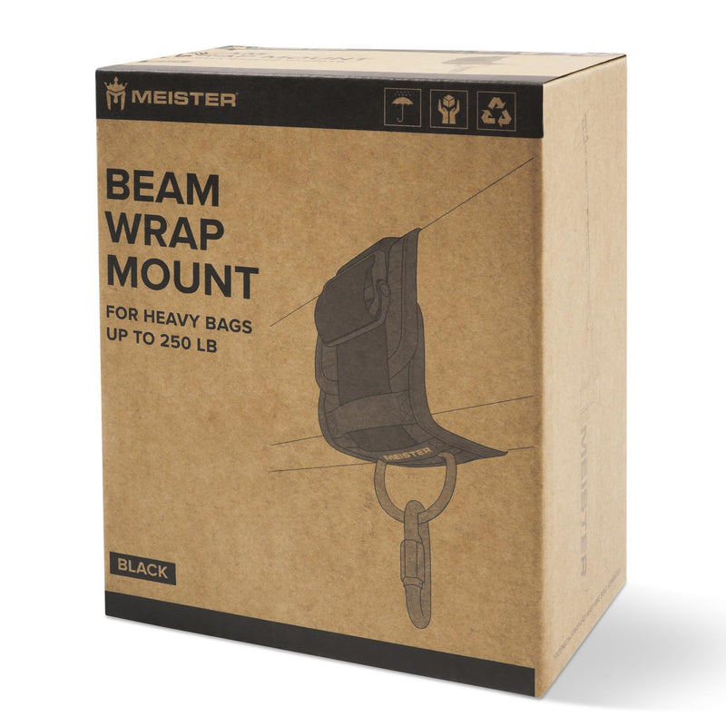 Meister Beam Wrap Mount Kit w/Carabiner for Hanging Boxing & MMA Heavy Bags Beam Wrap w/ Carabiner