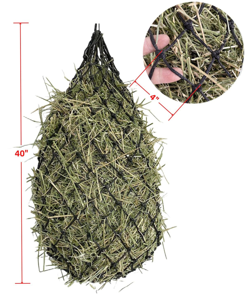 3PCS Hay Net for Horses, Slow Feed Hay Bag, Hanging Hay Feeder for Horses, Goats, Sheep - BeesActive Australia