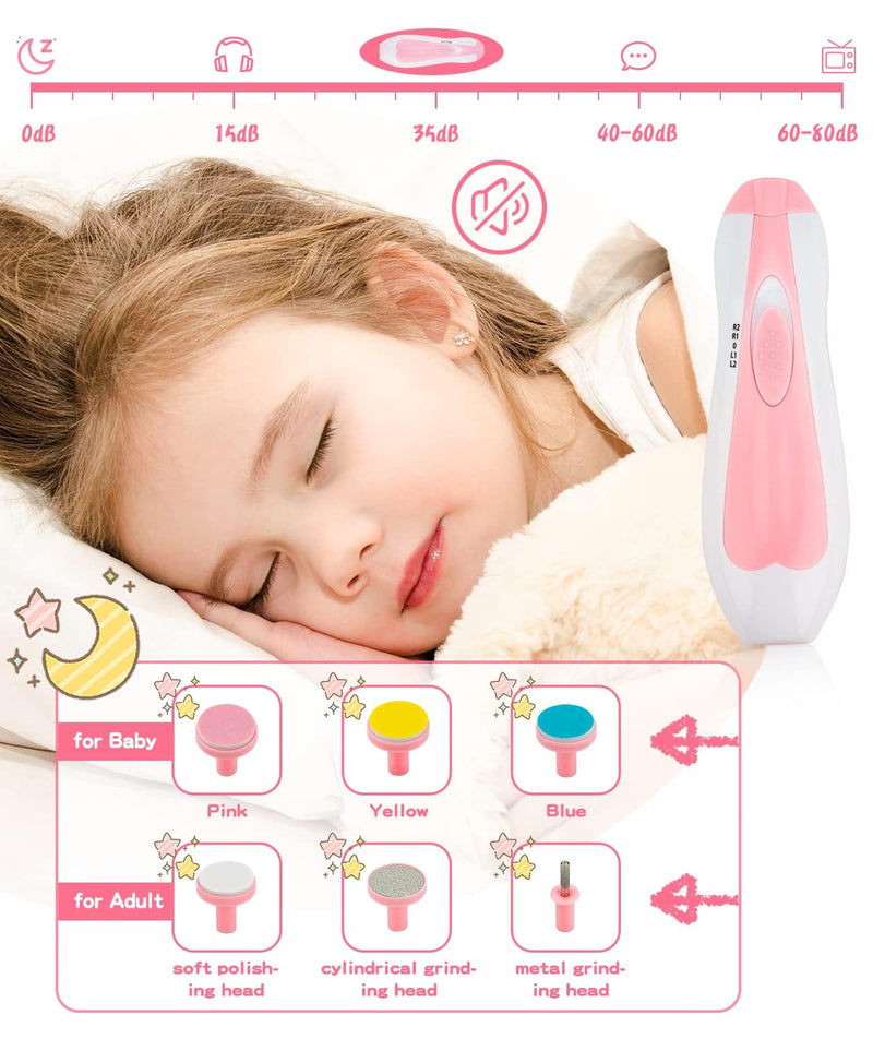 Baby Grooming and Healthcare Kit, Portable Baby Safety Care Set with Hair Brush Comb Nail Clipper Nasal Aspirator for Nursery Newborn Infant Girl Boy (31 in 1, Pink) Pink-31 in 1 - BeesActive Australia