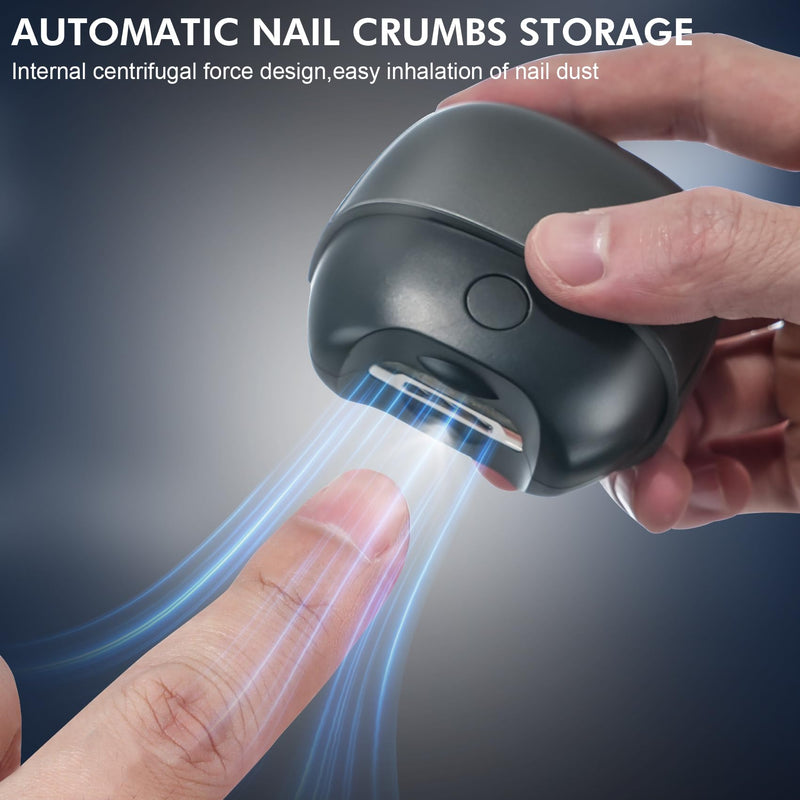 Automatic Nail Clipper, 2-Speeds Electric Baby Nail Clippers with Light, Rechargeable Nail Clippers with Catcher, Electric Nail File for Baby, Kids, Seniors, Caregivers - BeesActive Australia