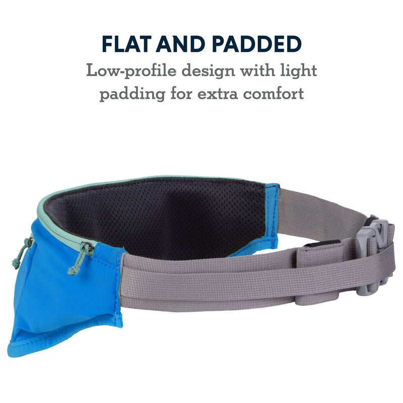 Ruffwear, Trail Runner Belt, Hands Free Adjustable with Pocket, Blue Pool, Small/Medium - BeesActive Australia