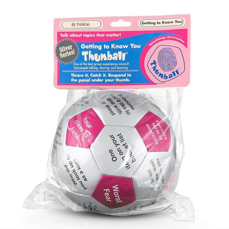 Trainers Warehouse 6" Thumball Collection, 32 Prompts for Conversation, Team Building, Relationship and Training Getting to Know You