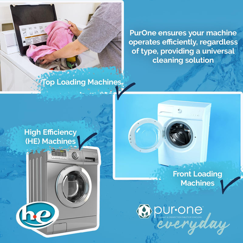 Washing Machine Cleaner & Deodorizer - Eliminates Built-up Residues, Grime & Odors, Deep Cleaning, For All Makes & Models, Top & Front Load Laundry Washers, 12 Pack Monthly Maintenance Solution - BeesActive Australia