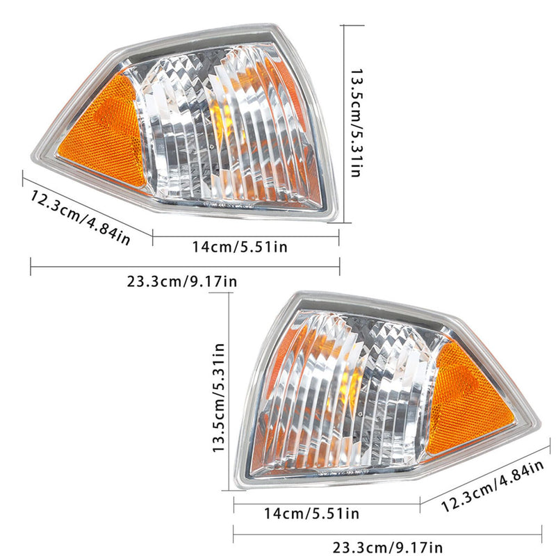 WFLNHB Park Signal Corner Marker Lights Replacement for Compass 2007-2010 Driver Left Side and Passenger Right Side 68000682AB 68000683AB - BeesActive Australia