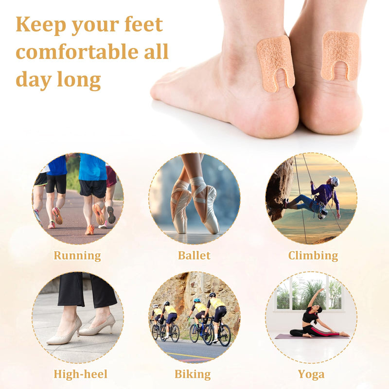 120Pcs U Shaped Felt Callus Cushions for Feet, Self Adhesive Metatarsal Corn Pads Soft Felt Foot Pads Callus Pads for Foot Pain Relief Cushions Women Men - BeesActive Australia