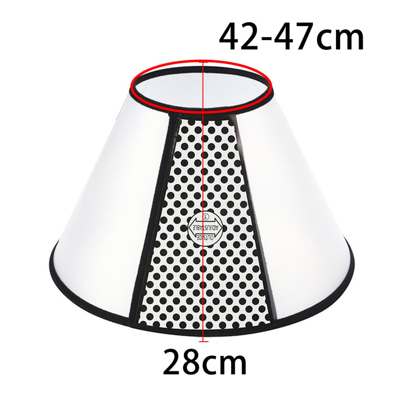 SUQ Pet Cone Adjustable Neck Brace, Neck Brace for Pets, Pets Plastic Elizabethan Collar Protective Collar, Anti-Biting Licking Safety Neck Cover (42-47cm, 100 Pounds+) (42-47cm) Neck Circumference - BeesActive Australia