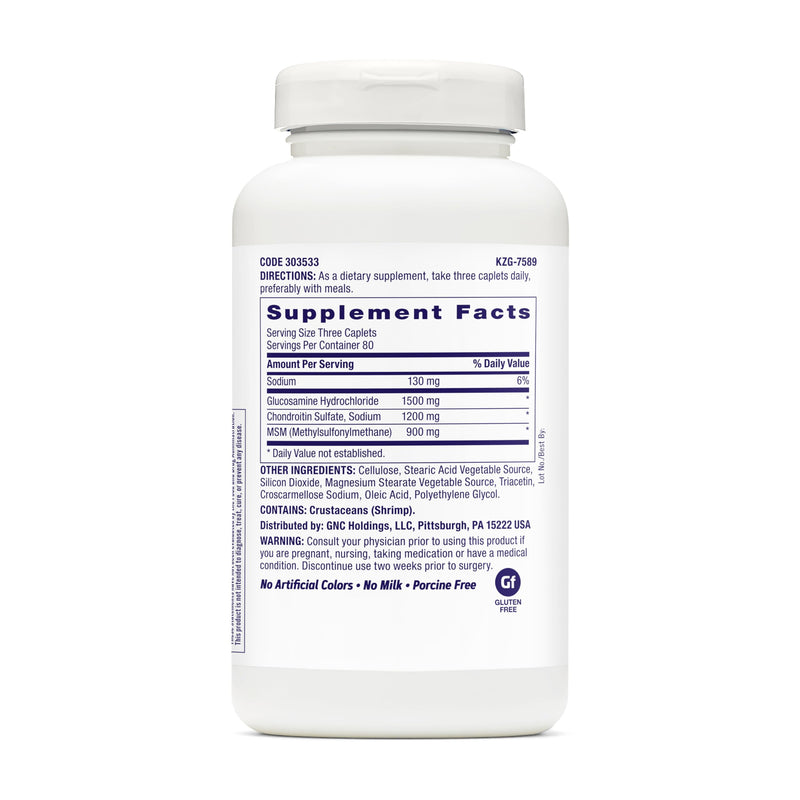 GNC Triflex Caplets, Supports Joint Mobility, Glucosamine, 240 Count | Glucosamine, Chondroitin, and MSM Formula Promotes Joint Mobility and Flexibility, Backed by Science Since 1935