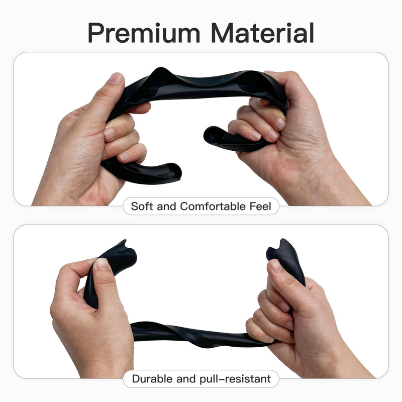 DamonLight VR Silicone Face Pad Cover for Apple Vision Pro Accessories, VR Face Cushion Waterproof Washable Eey Mask for Vision Pro Headset Silicone Replacement Face Pad (Size N) - BeesActive Australia