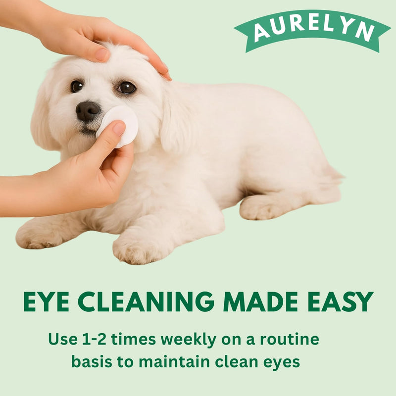 Pet Eye Wipes – 200 Cat & Dog Eye Wipes | Tear Stain Remover for Dogs Eyes | Disposable Pet Eyes Cleaning Pads to Remove Crust & Discharge | Perfect for Pets Daily Grooming Care Pack OF2