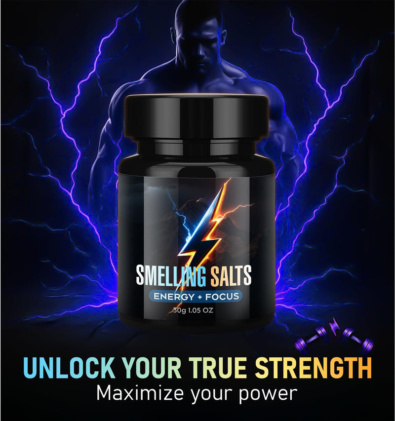 Powerful Salts for Athletes, Activate Before Smelling, Salts for Wake-up Athletes in Powerlifting, Football and Fitness - Instant Energy, Boosted Focus & Extra Strength | BLUE-30g-6
