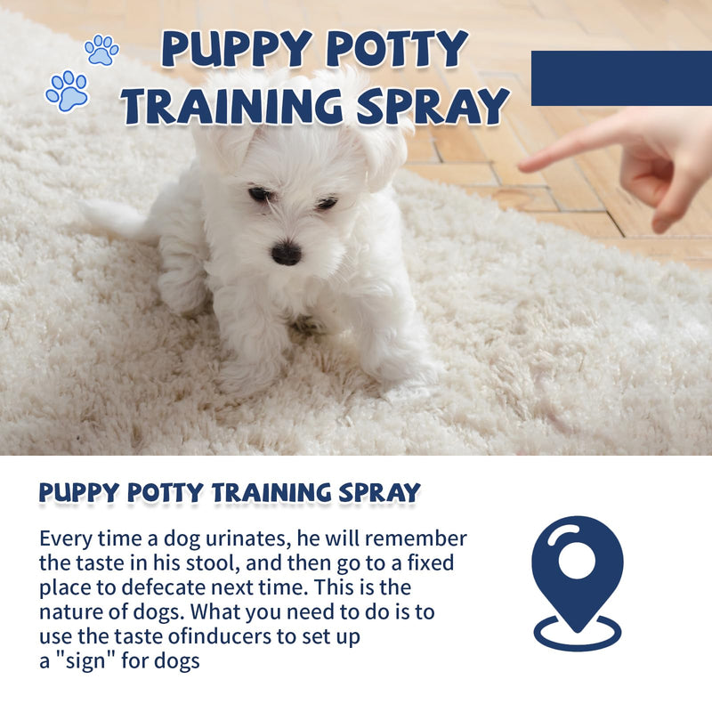 Potty Training Spray for Dogs and Puppies, Housebreaking Attractant Aid for Pee Pads, Artificial Turf, Indoor and Outdoor Potty Areas, (3.51 Fl Oz) 3.51 Oz