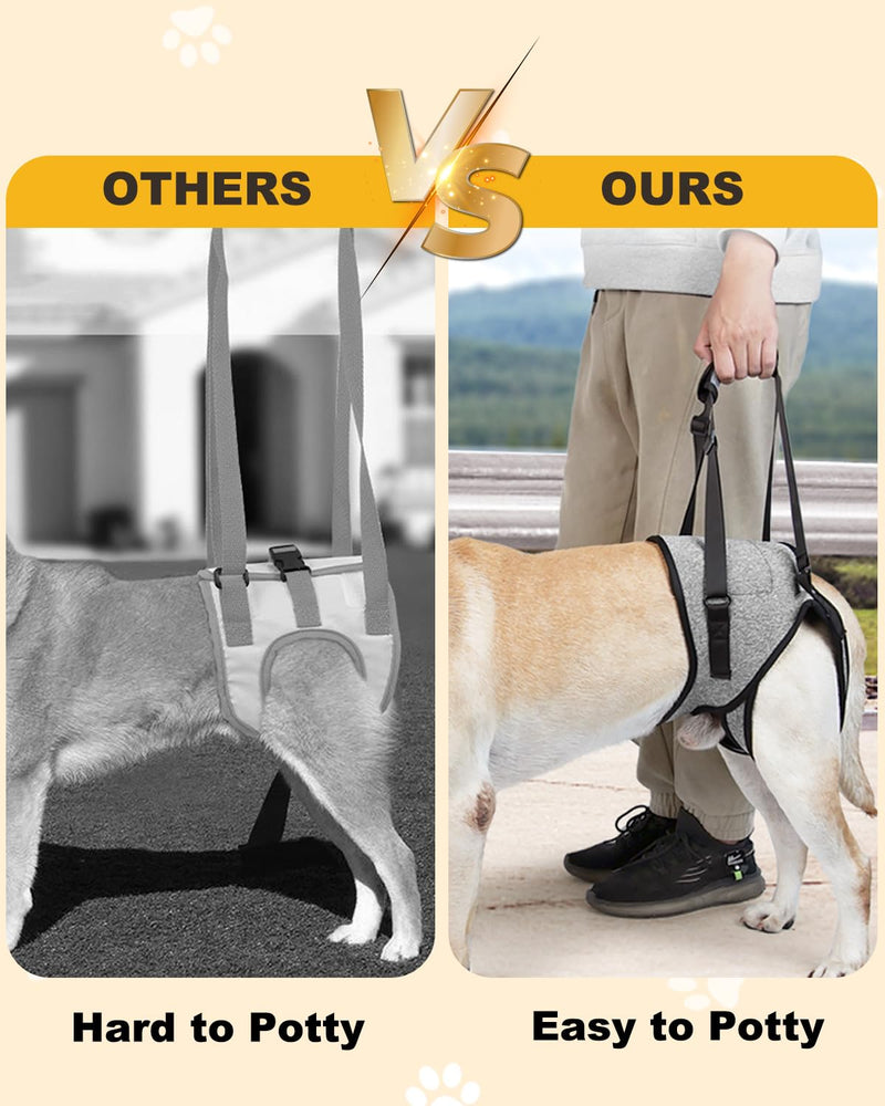 Dog Lift Harness for Large Dogs, Dog Sling for Medium Large Dogs Hind Leg Support, Adjustable Soft Padded Dog Support Harness for Back Legs for Elderly, Injured, Arthritic, Disabled Dogs, XL - BeesActive Australia