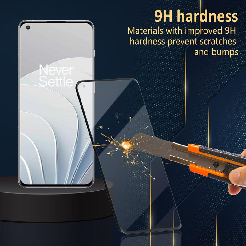 2+2 Pcs For OnePlus 10 Pro Screen Protector Tempered Glass 2 Pcs+ Camera Lens Protector 2 Pcs, 9H Hardness, Support Fingerprint Sensor, Bubble Free, HD Film for OnePlus 10 Pro 5G, Transparent 6.7 inch-OnePlus 10 Pro(GLASS) - BeesActive Australia