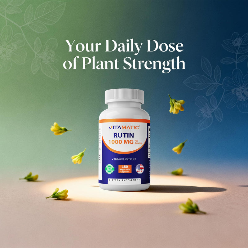 Vitamatic Rutin, 180 Vegetable Capsules (500 mg per Capsule)