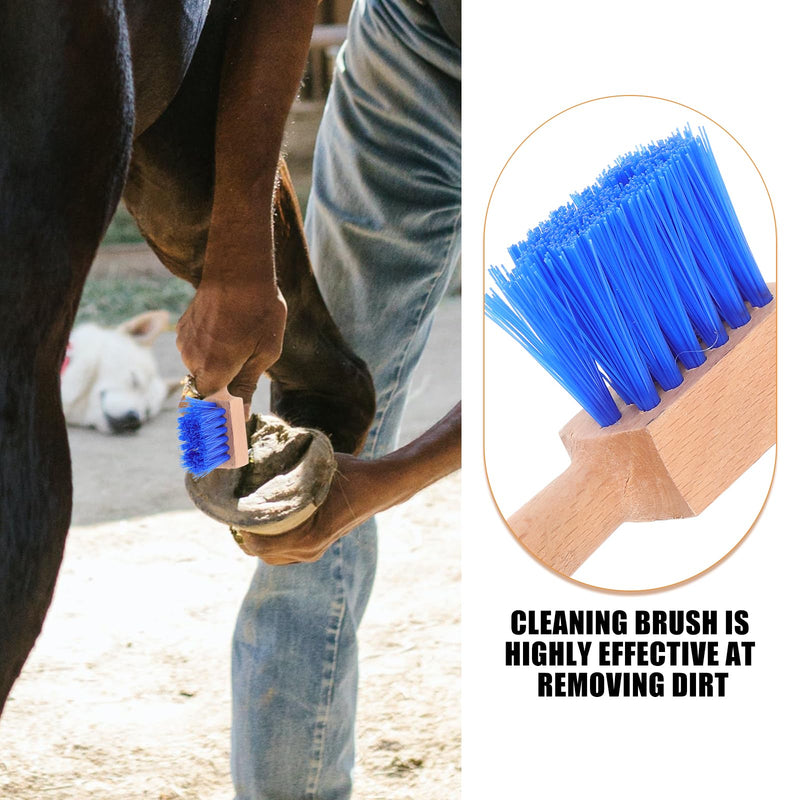 NOLITOY Horseshoe Brush Horseshoe Hook Hoof Tool Sheep Hoofpick Horse Grooming Horse Hoof Horse Head Hoof Pick Hoof Pick and Brush Grip Hoof Pick Horse Hoof Pick Hooves Portable Wooden - BeesActive Australia