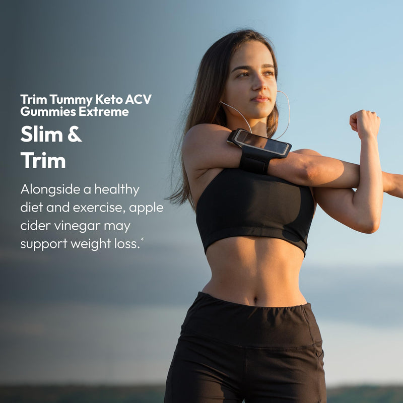 Justified Laboratories Trim Tummy Keto ACV Gummies Extreme (2000 mg) - 60 Count - Made with the Mother & Vitamin B12 - Non-GMO, Vegan, Gluten Free - 30 Servings 60 Count (Pack of 1)