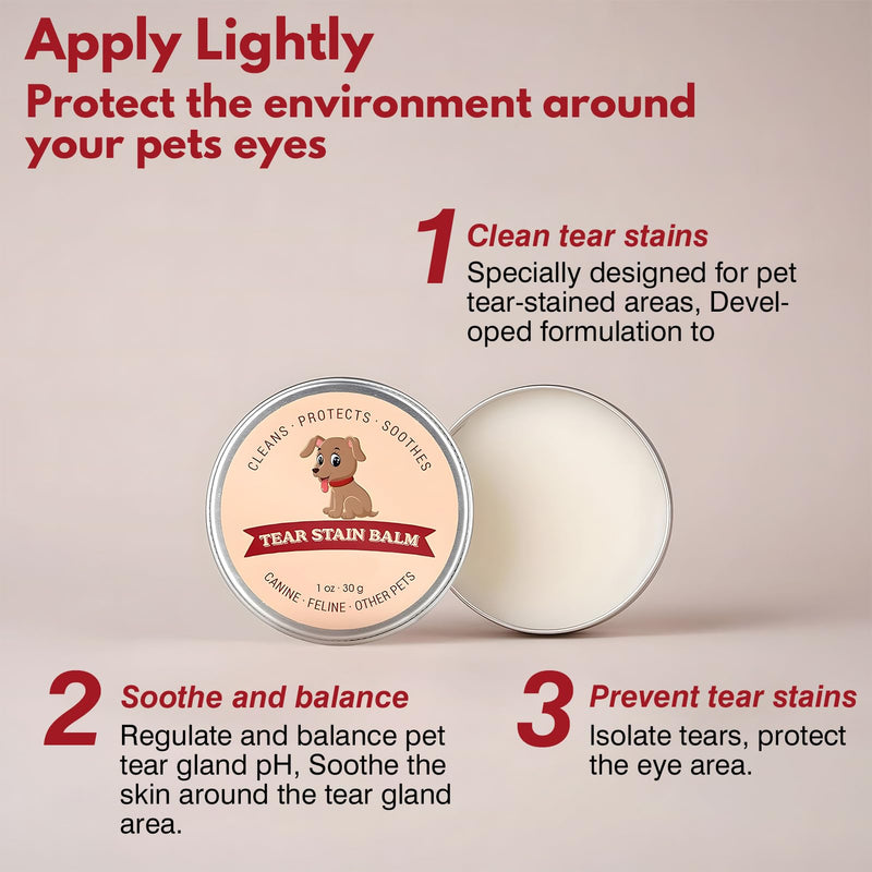 CMYUA Tear Stain Remover Dog, 2 Pack Eye Care for Pets Remove Tear Stains Cat Gently Cleans and Restores Bright Eyes Tear Stone Remover for Dogs - BeesActive Australia