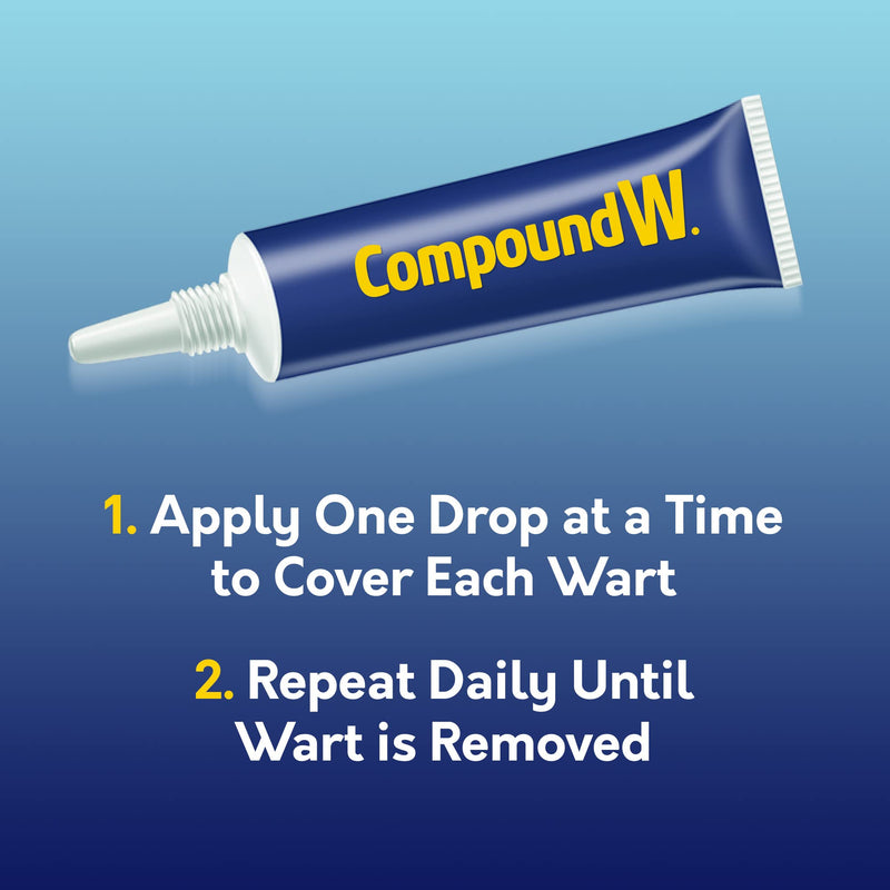 Compound W Maximum Strength Fast Acting Gel Wart Remover, 0.25 oz 0.25 Ounce (Pack of 1) - BeesActive Australia