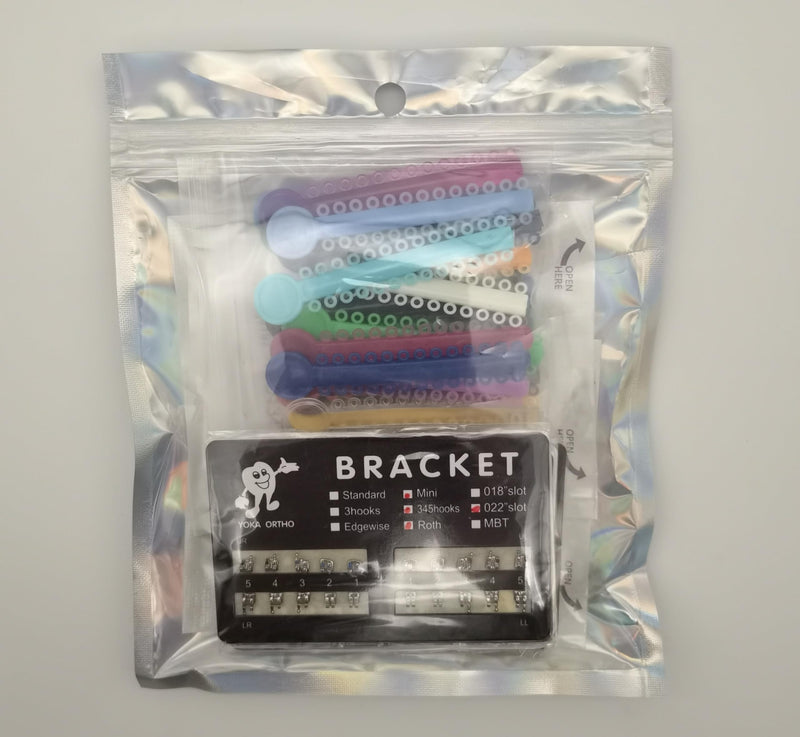 200pcs/Pack Teeth Model Mini Roth Brackets Roth 022 Slot Bondable with Hook on 345