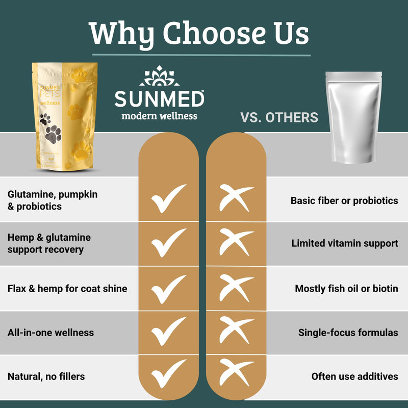 Sunmed Wellness Chew for Dogs with Pumpkin & Hemp Extract – Supports Digestive Health, Wellness & Balance – All-Natural, Safe & Tasty Chews for Dogs – 40ct Digestive Health Support Chews