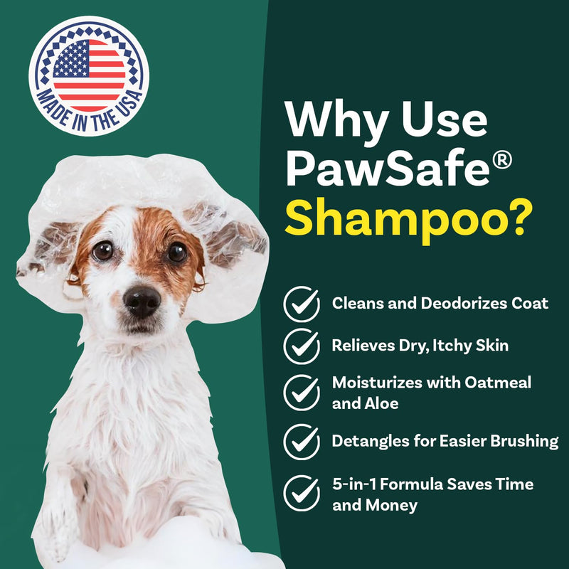 Dog Shampoo and Conditioner with Oatmeal & Aloe, Natural Soothing Gentle Dog Wash, Itch Relief, Nourishes Dry, Sensitive Skin, Best Bath Grooming Cleaner, Deodorizing, Moisturizer, Detangler Treatment Updated - BeesActive Australia