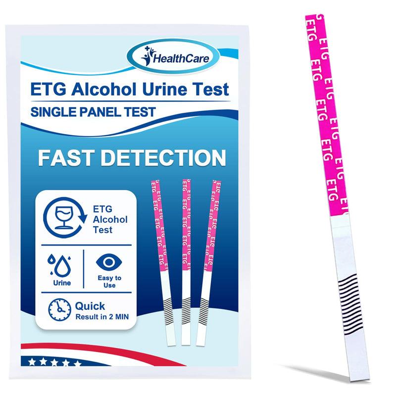 ETG Alcohol Strips, High Sensitivity | Rapid 2-Minute Results for Home/Workplace/Rehab Testing | 24-80 Hour Detection Window [8 Pack] 8 Pack