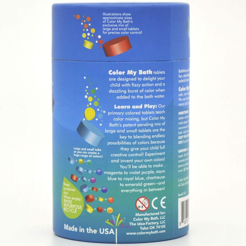 300 Count - The Original Fizzy Color Changing Tablets - Non Toxic, Non Staining, Fragrance Free Eco-Friendly Container - Fun Educational Bathtime Activity for Kids - Made in The USA - BeesActive Australia