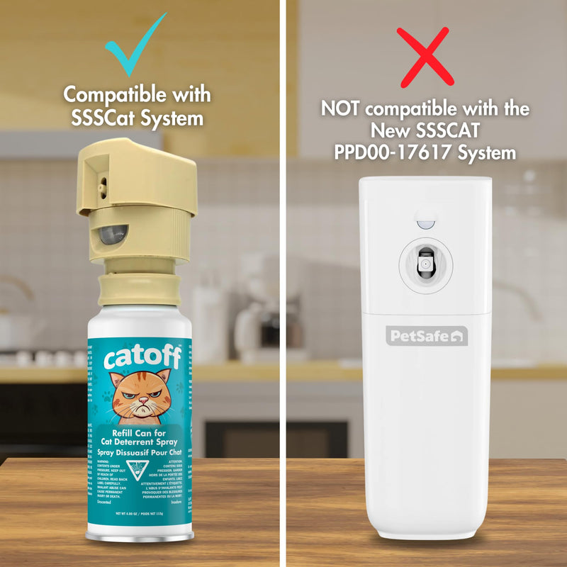 Pack of 2 Refill Compatible with SSSCAT Indoor Cat Deterrent Spray System, Made in USA, 3.89 oz / 115 ml 2 Pack - BeesActive Australia