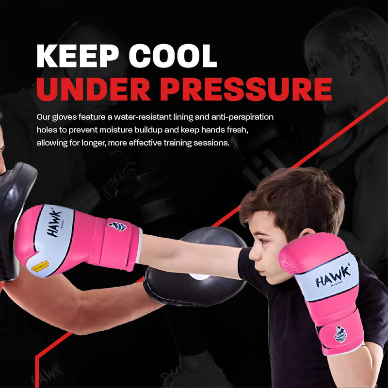 Kids Boxing Gloves for Kids Children Youth Punching Bag Kickboxing Muay Thai Mitts MMA Training Sparring Gloves Pink 4 oz