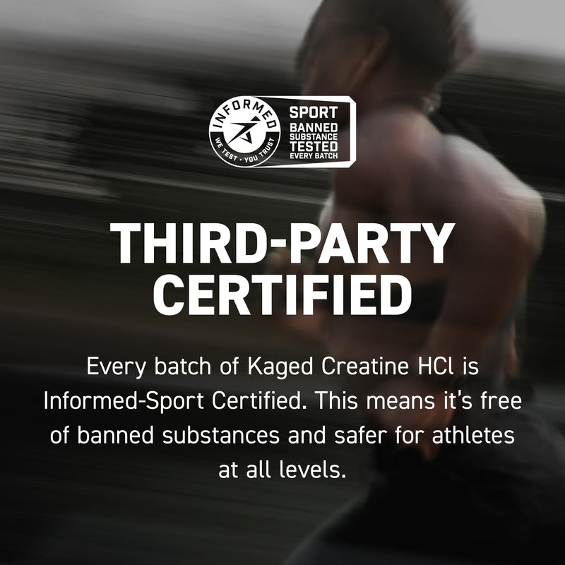 Kaged Creatine HCl Powder, Unflavored, Muscle Building and Recovery Supplement, Patented Formula, Highly Soluble Powder, 75 Servings (HCl) Unflavored Powder - BeesActive Australia