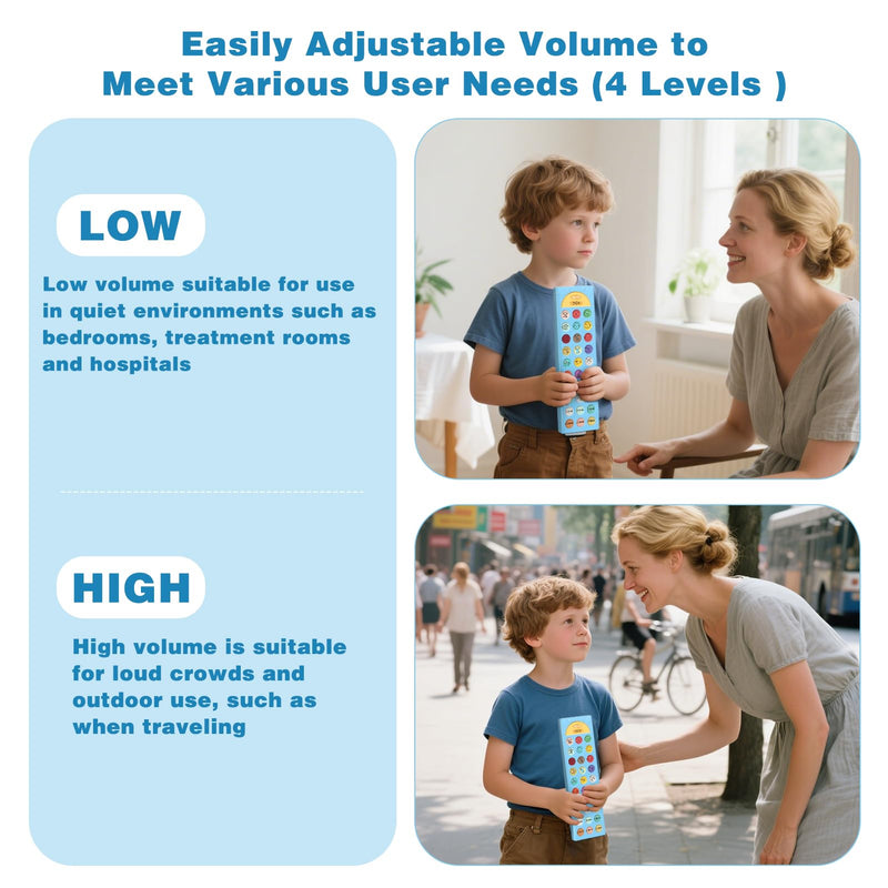 Joyreal AAC Device for Autism, Non Verbal Communication Tools for Speech Therapy & Stroke Rehab. Autism Talking Aids with 6 Programmable Buttons & Adjustable Volume, Autism Toys for Kids and Adults Blue