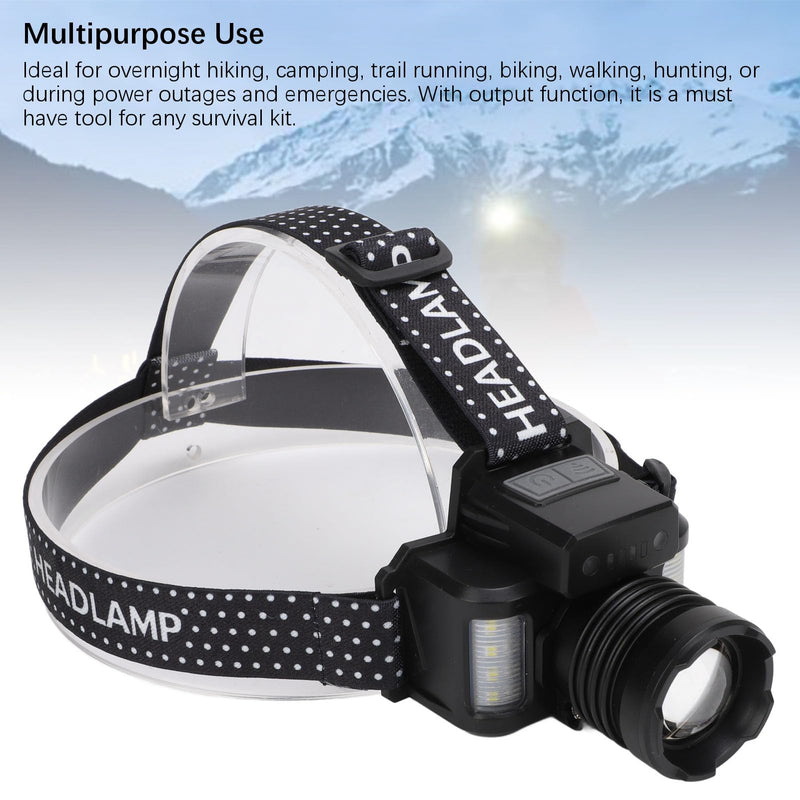 ciciglow LED Rechargeable Headlamp, 30W Type C Charging HeadLamp LED HeadFlashlight with Smart Sensor for Adults Hiking Camping Gear