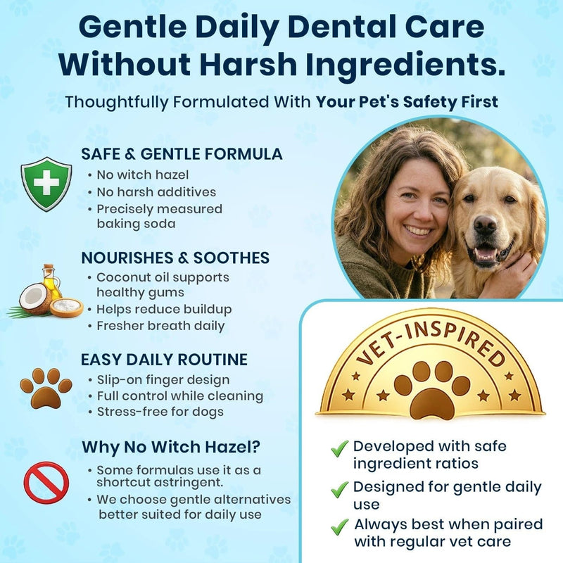FPN Pet Dog teeth cleaning Finger Wipe – 50-Count Disposable Teeth & Gum Cleaning Dental Wipes for Dogs & Cats, Embossed Finger Pads for Plaque & Tartar Removal, Breath Freshening, No-Rinse Oral Care