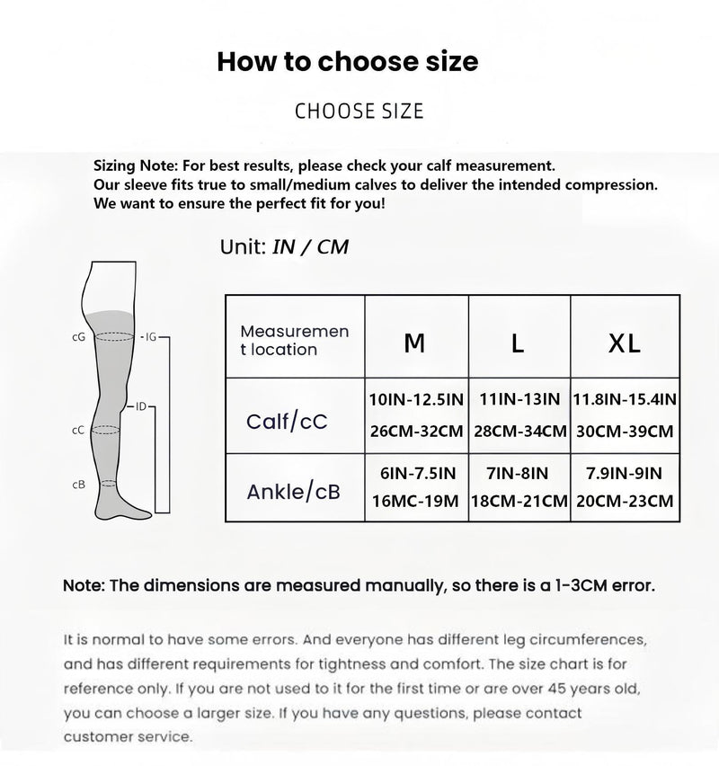 Calf Compression Sleeves 20-30 mmHg for Kids & Teens for Sport Protection Calf and Shin Support Large Black - BeesActive Australia