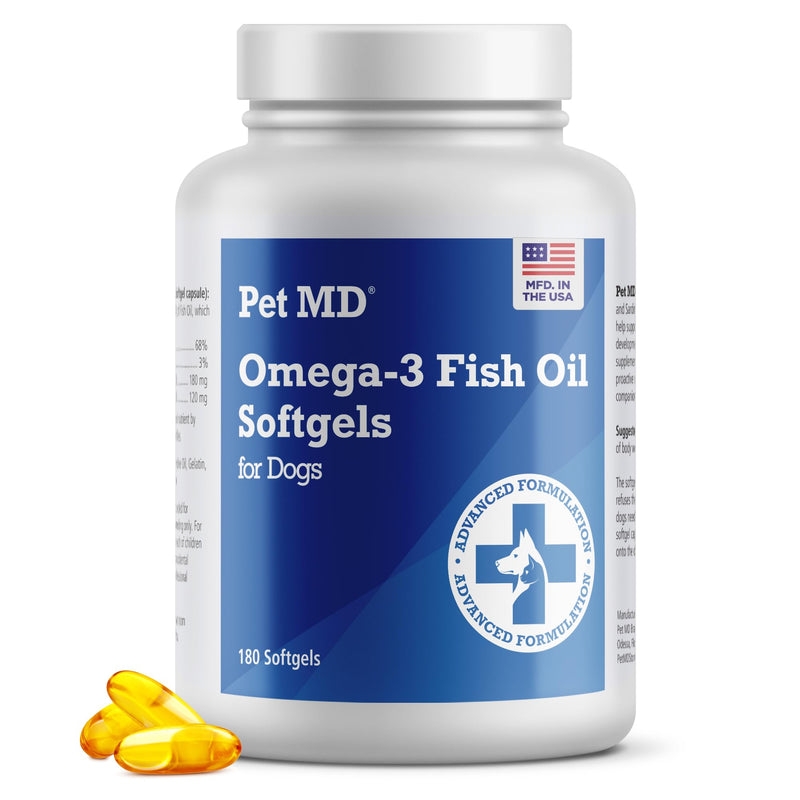 Pet MD Omega 3 Softgels & Wrap A Pill Bacon Flavor Pill Paste