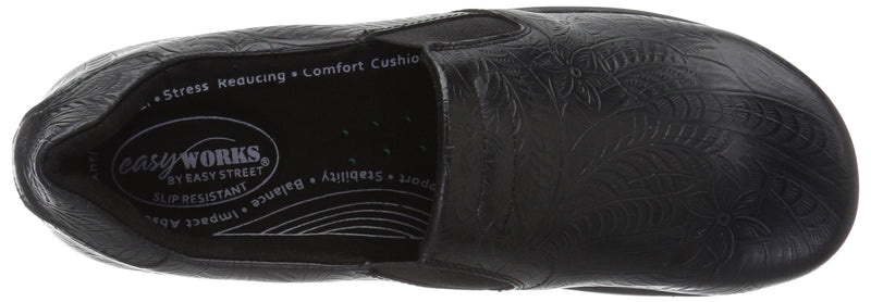 Easy Works Womens BindHealth Care Professional Shoe 6 Black Embossed - BeesActive Australia