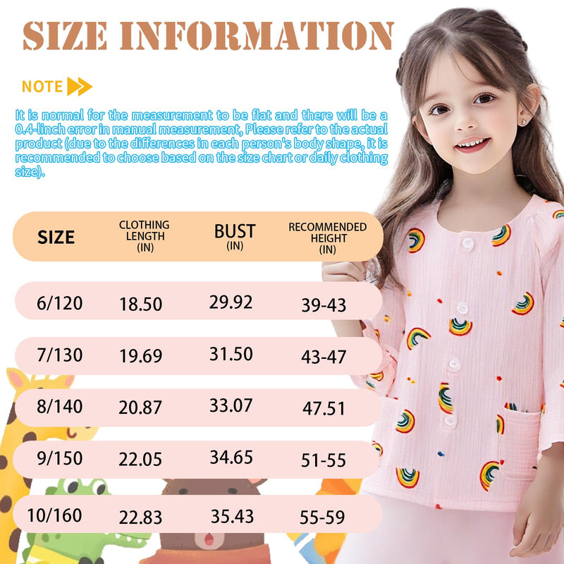 Children's Bedridden Patient Clothing Easy to Put on and Take Off,Post-Op Tear Away Clothes Suitable for Bedridden,Paralyzed,Fractured,Disabled White 7/140