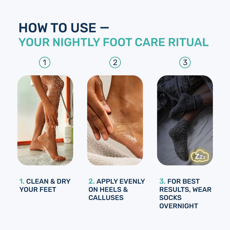 Urea Cream 40 Percent for Feet Maximum Strength, Callus Remover Foot Cream, Dry Cracked Heels Exfoliating Lotion with Salicylic Acid, Ceramides, Tea Tree Oil – Women and Men, 4.3 oz