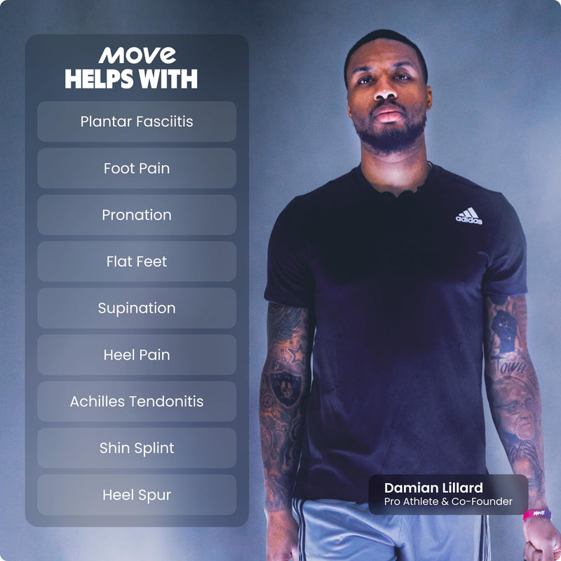 MOVE All Day Comfort Insole - Extra Plush Foam Insole for Stress Reduction on Feet, Knees, Back, Shock Absorbing, Walking, Foot Cushion, Comfort, Arch Support, and Work Boots (M9-9.5/W10.5-11) Men 9-9.5/Women 10.5-11