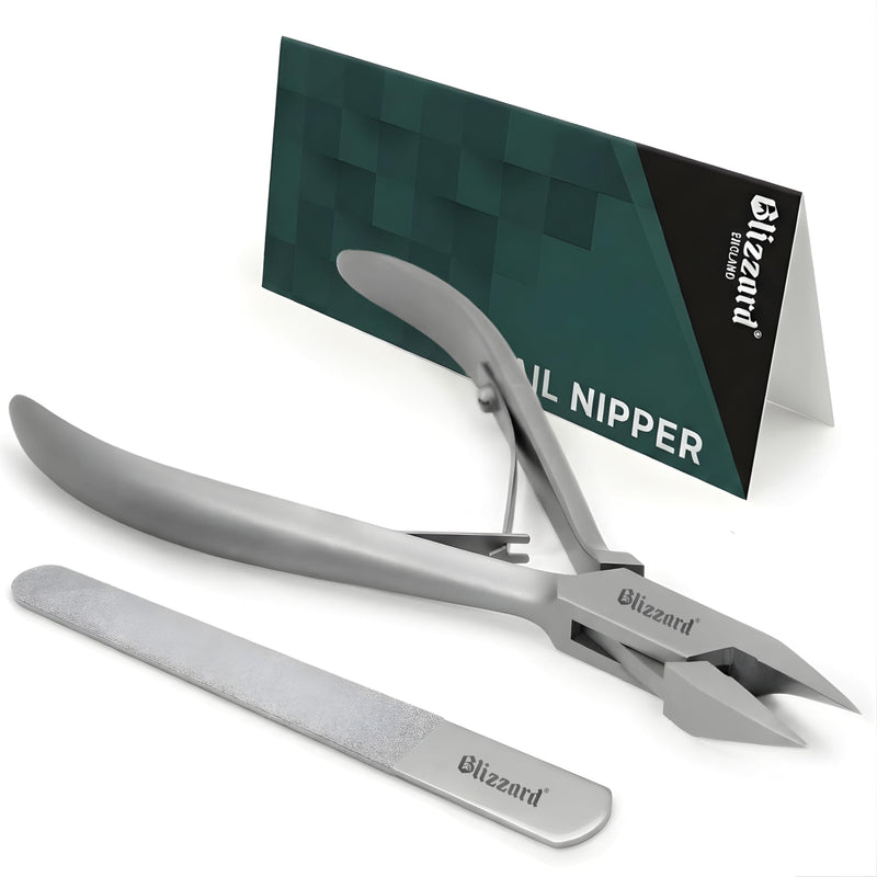 Ingrown Nail Clippers for Men with Ingrown Toenails – Blizzard Podiatrist Toenail Clipper Set German Forged (13 - Arrow Point - Smooth) 13 - Arrow Point - Smooth