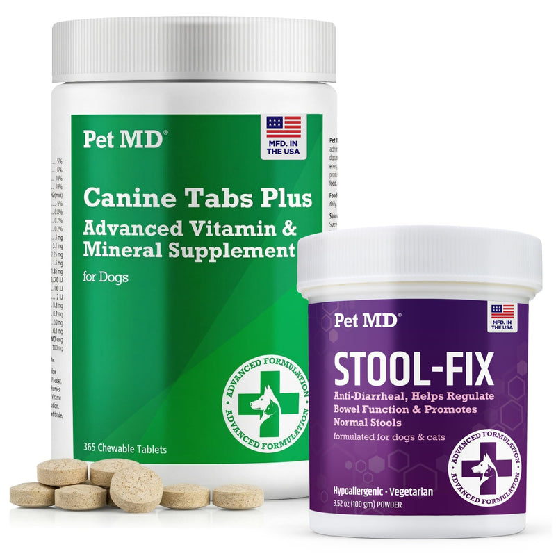 Pet MD Canine Tabs Advanced Multivitamin & Stool Fix