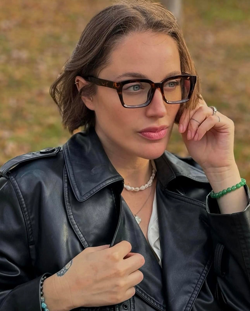 VISOONE Chunky Square Blue Light Blocking Glasses with Anti Computer Glare for Working Women Men MONTANA Light Montana Coco Tortoise - BeesActive Australia