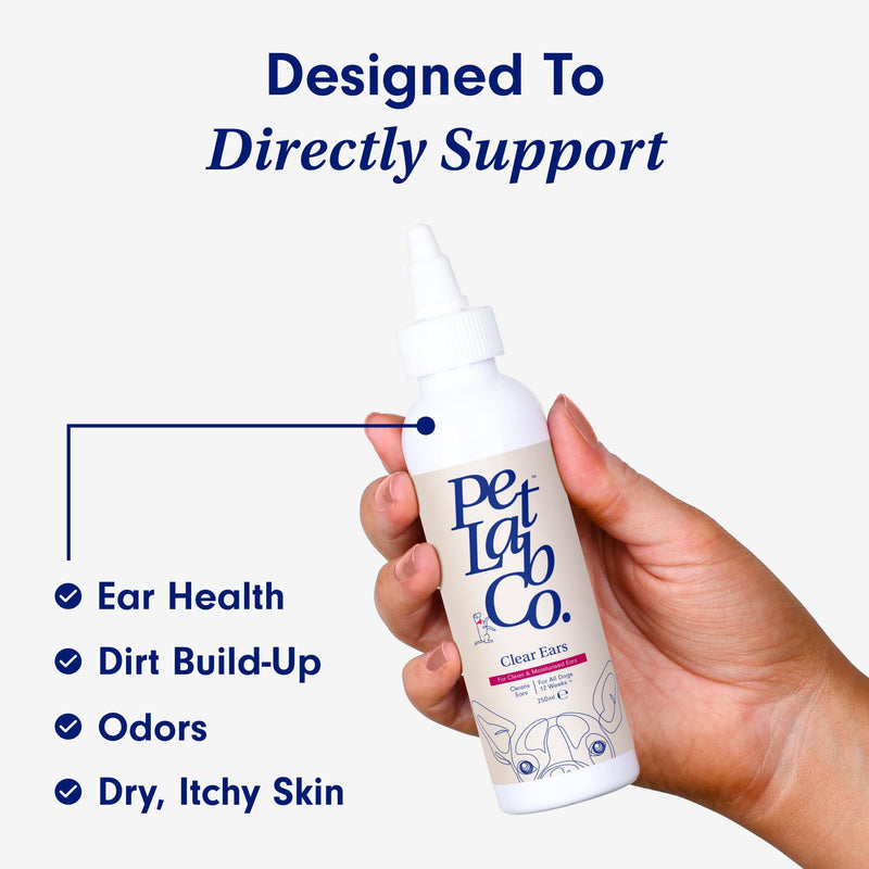 PetLab Co. - Clear Ears Therapy Ear Cleaner for Dogs - Supporting Yeast, Itchy Ears & Healthy Ear Canals - Alcohol-Free Dog Ear Wash - Optimized Dog Ear Cleaner Solution - Packaging May Vary Single Pack - BeesActive Australia