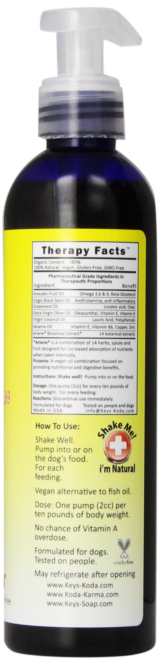 KODA Omega Life369 Vegan Oil Supplement for Dogs
