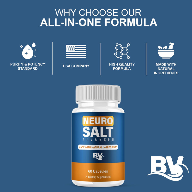 Neuro Salt Advanced Premium Nootropic Pills (2 Pack - 120 Capsules)