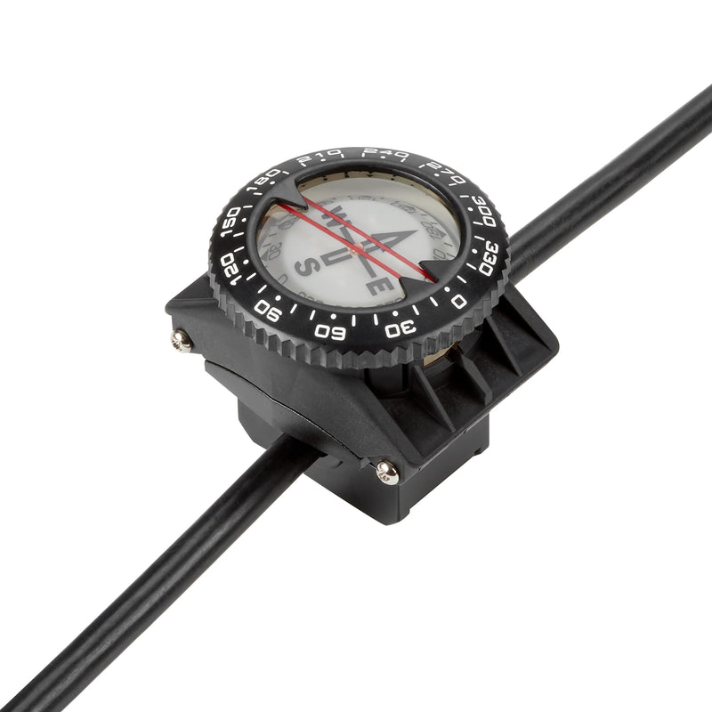 Italian Design 360° Ratcheted Rotating Bezel Scuba Diver Compass, Waterproof Oil Filled with Side-Window Compass