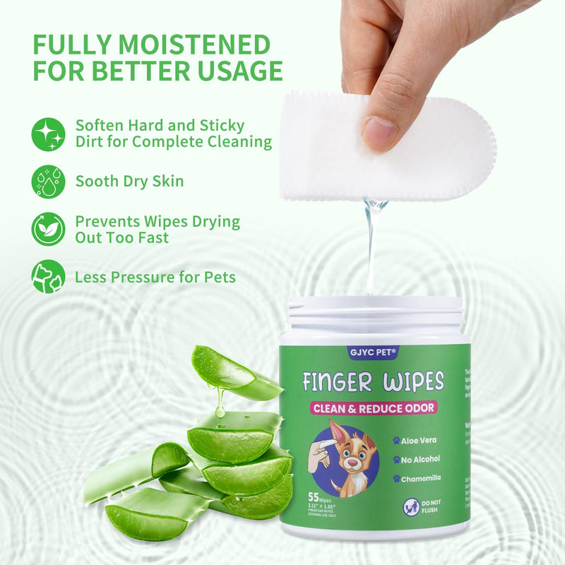 Ear Wipes for Dogs and Cats, Relieve Ear Itching and Inflammation with Aloe, Remove Ear Wax and Debris, Soothing and Deodorizing, Natural Ingredients, Convenient and Portable - BeesActive Australia