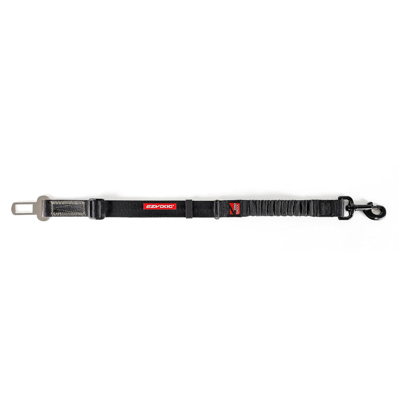 EzyDog Zero Shock CLICK - Shock Absorbing Dog Seat Belt Car Harness Attachment for Dogs - Adjustable Dog Restraints Seatbelts for Car Travel and Safety - (20in - 26in, Black) Zero Shock - 20in - 26in - BeesActive Australia