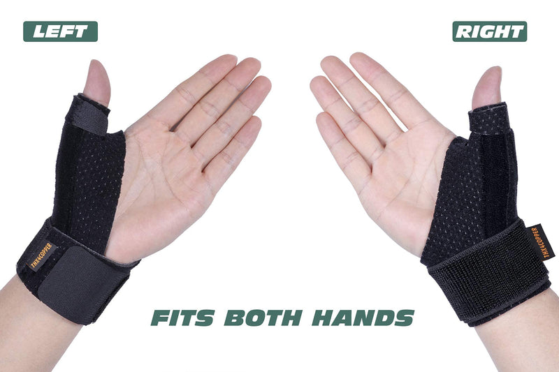 THX4COPPER Reversible Thumb & Wrist Stabilizer Splint for BlackBerry Thumb, Trigger Finger, Pain Relief, Arthritis,Tendonitis, Sprained, Carpal Tunnel, Stable,L-XL Large/X-Large